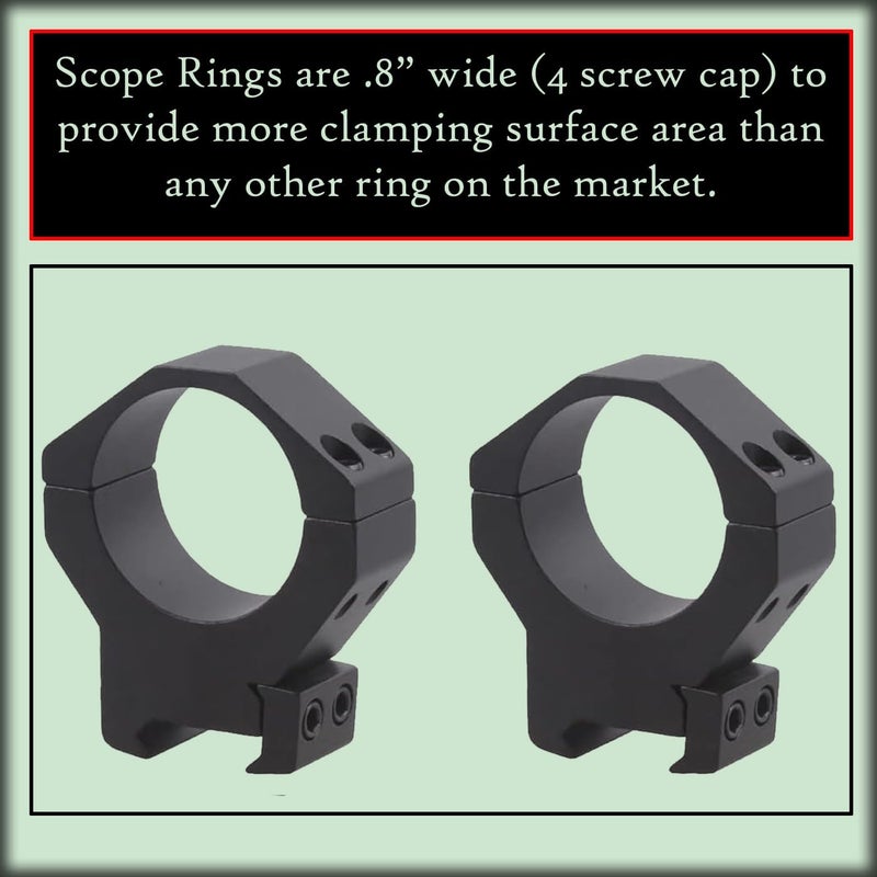 Gotical Store 35mm Low Profile Scope Rings Mount - for 35mm Tubes - Rifle Scope Rings Aluminum Picatinny Low Profile Mount Low Profile Ring - Image 5